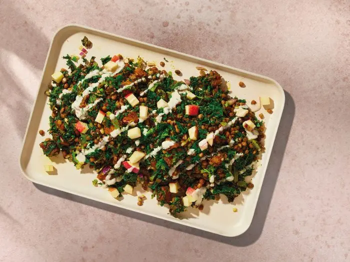 Lentil Salad with Butternut Squash and Kale​