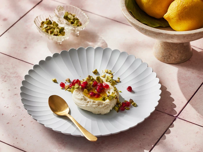 Whipped Panna Cotta Landscape