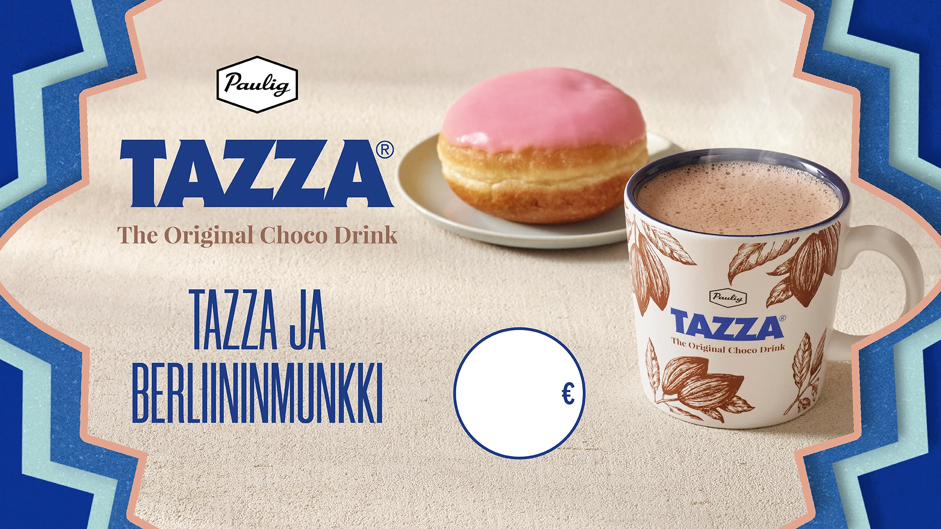 Screen horizontal Tazza and pink doughnut