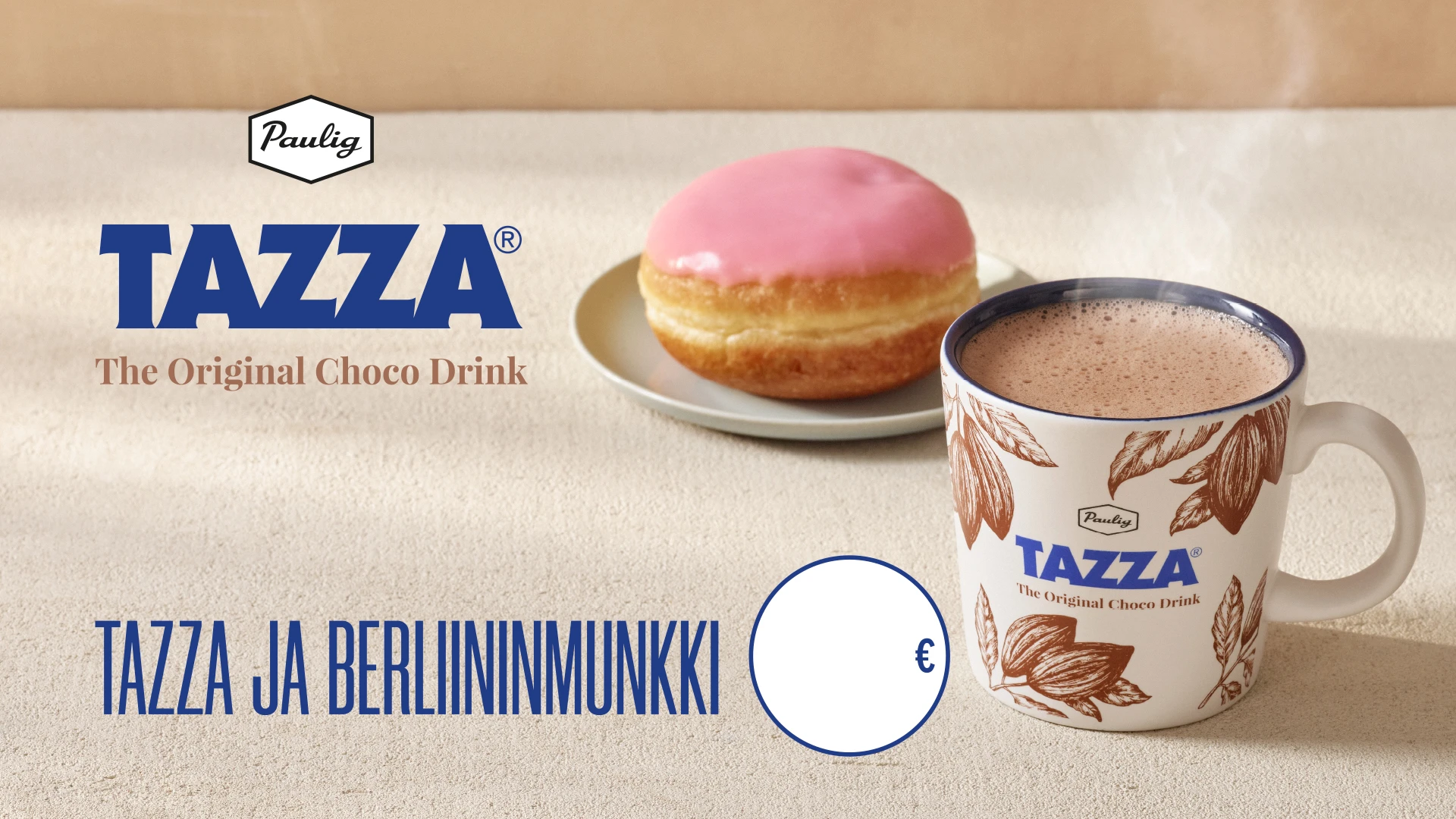 Screen horizontal Tazza and pink doughnut