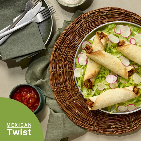 BBQ Chicken Taquitos with Ranch Dip
