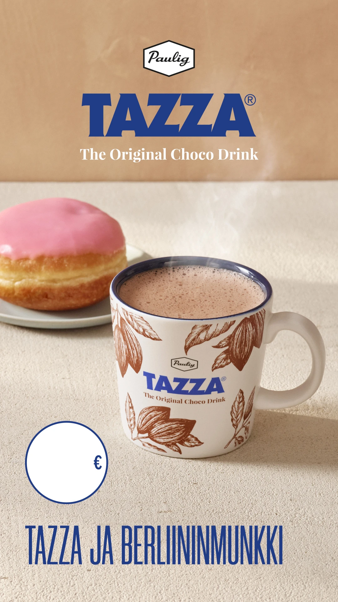 Screen vertical Tazza & pink doughnut