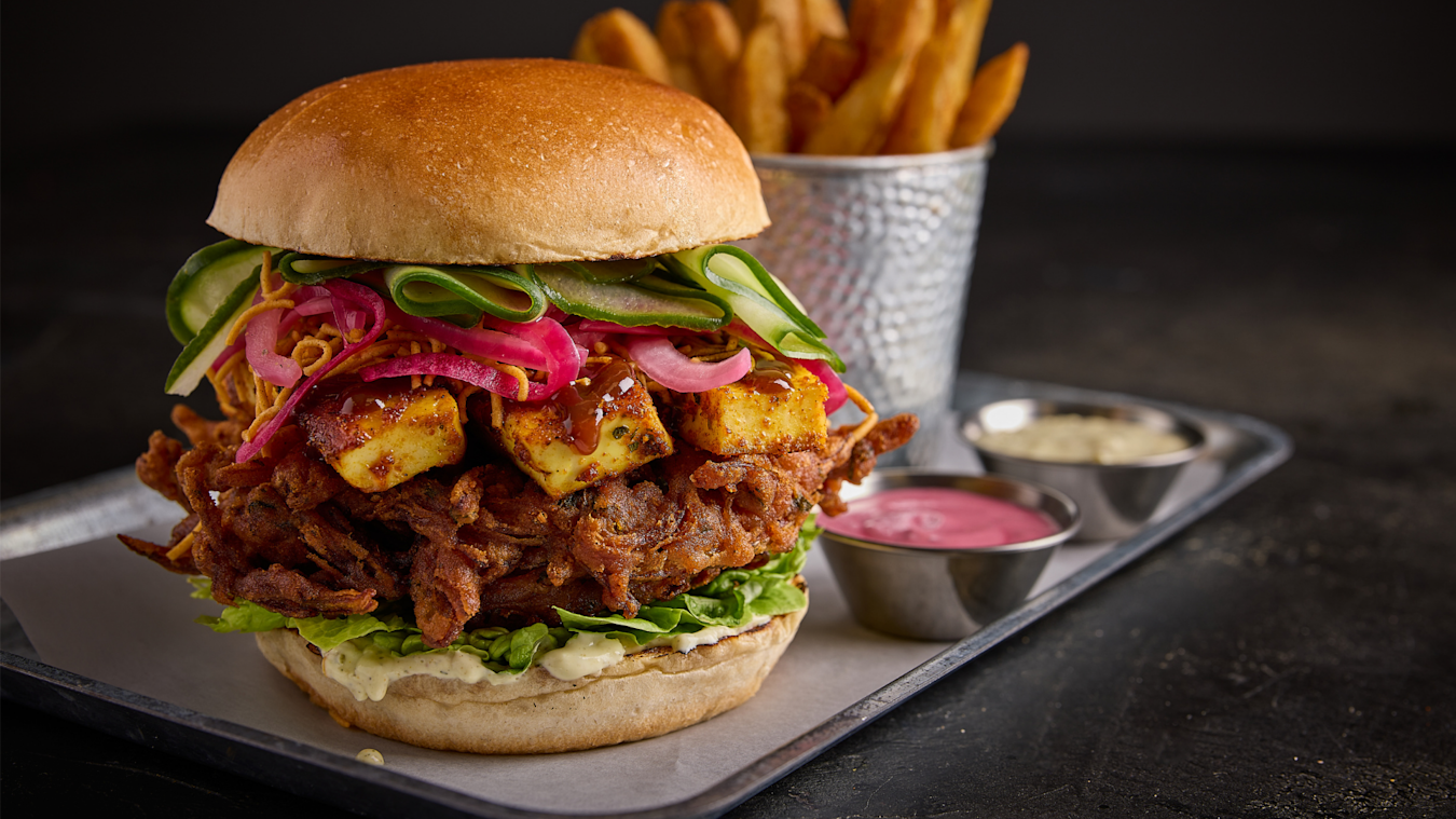 Tikka Paneer Stack Burger