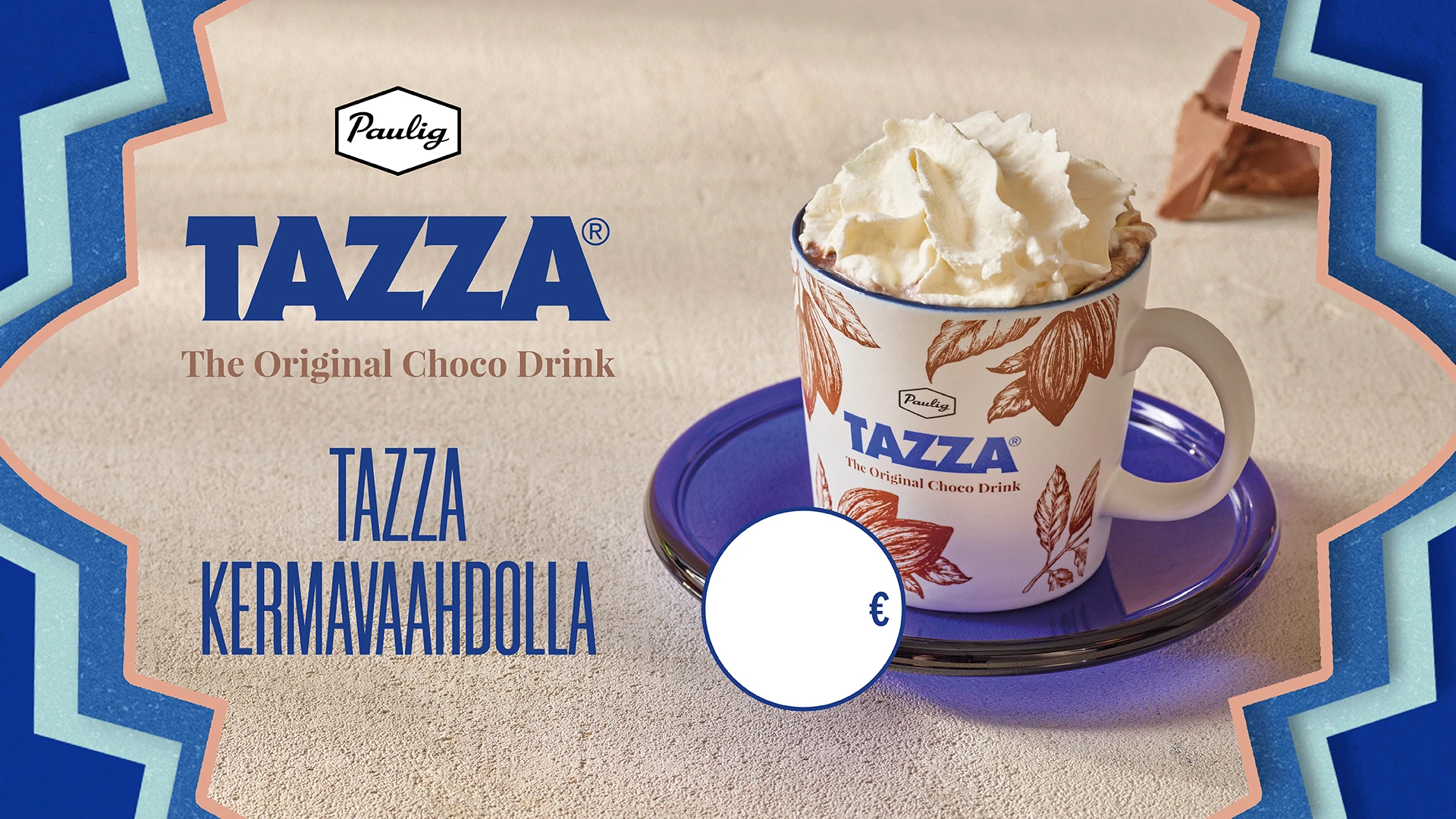 Screen horizontal Tazza with whipped cream