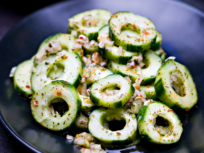 Chili ginger Cucumber Salad