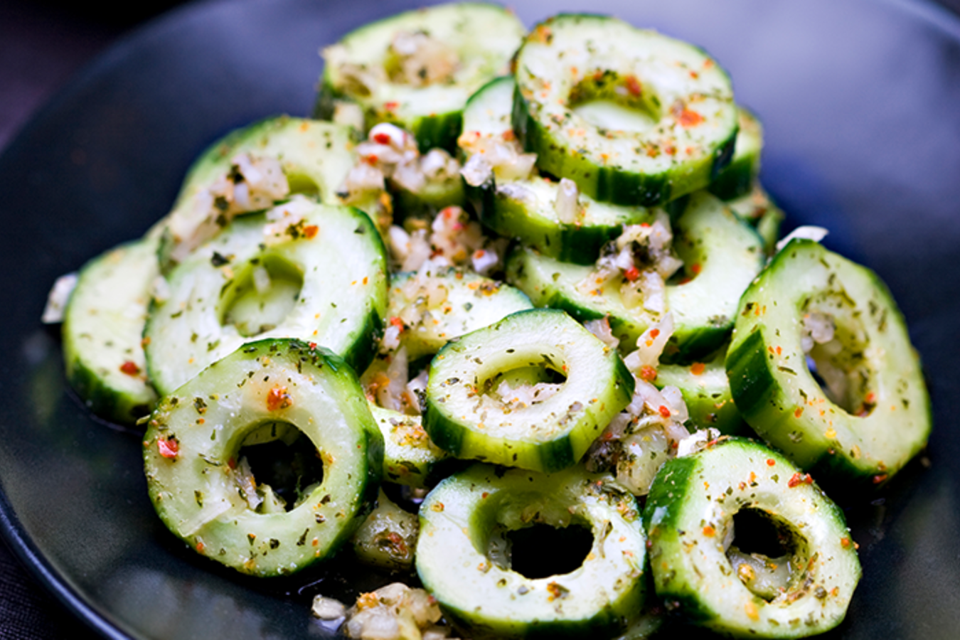 Chili ginger Cucumber Salad