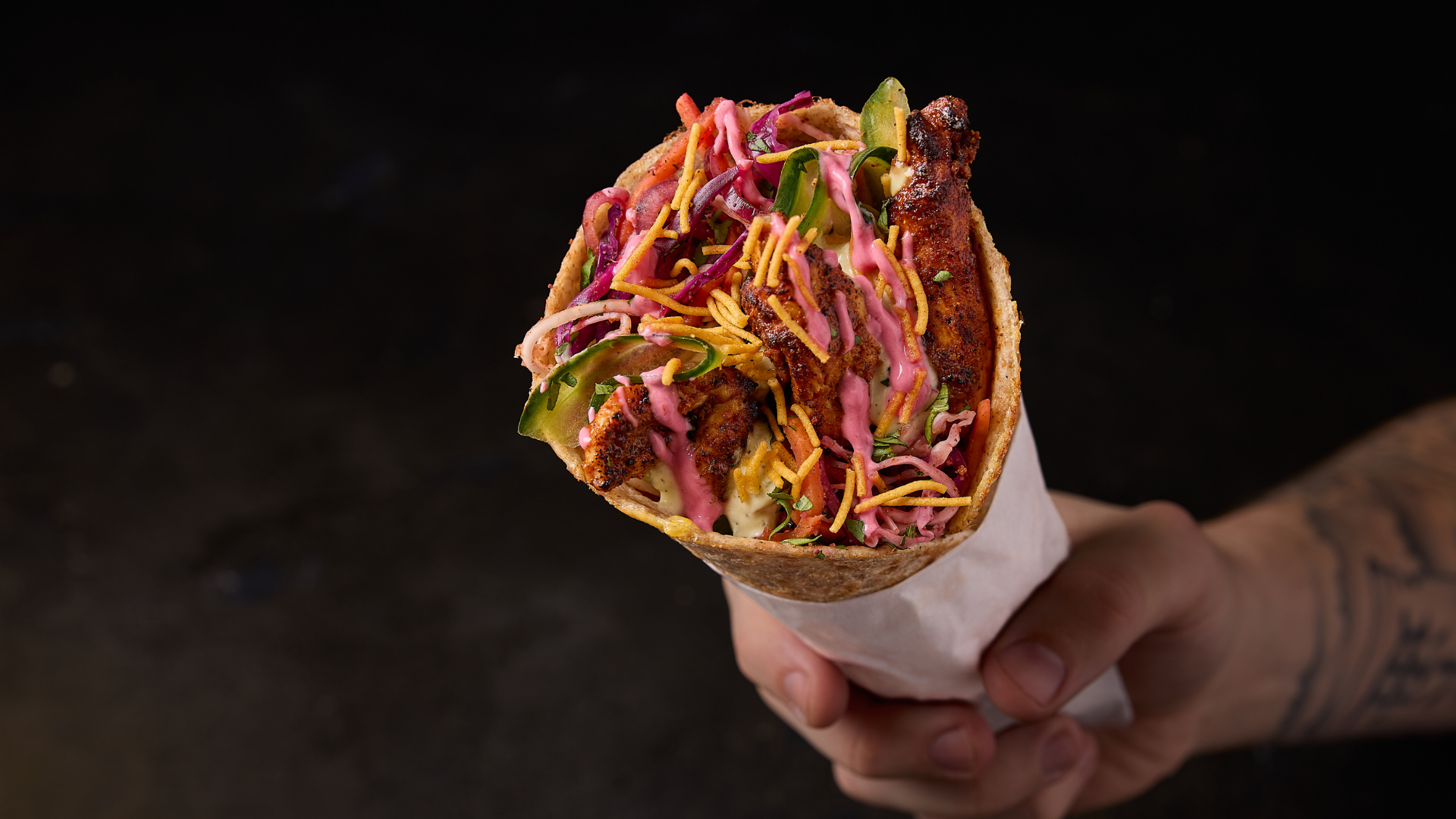 Tandoori Chicken Cha-Kati Roll