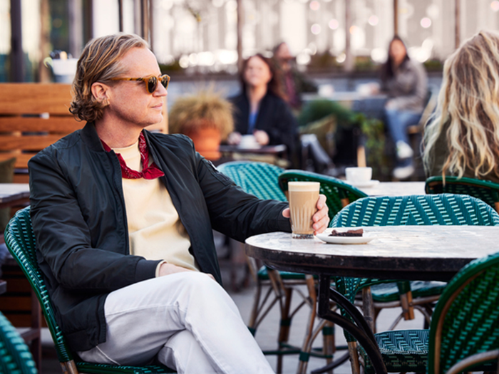 Image - Customer drinking coffee