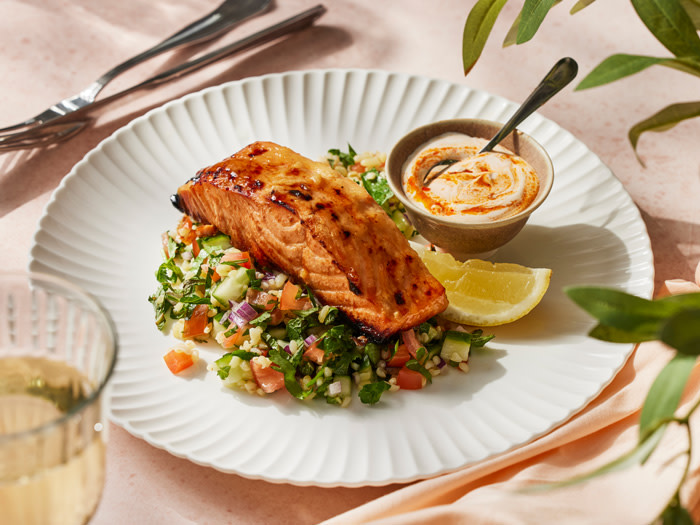 Lemon and Honey Salmon Landscape