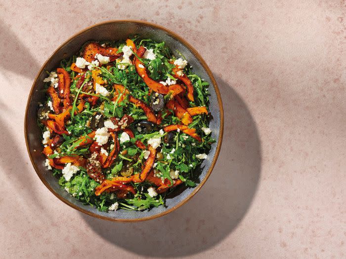 Roasted pumpkin in bulgur salad