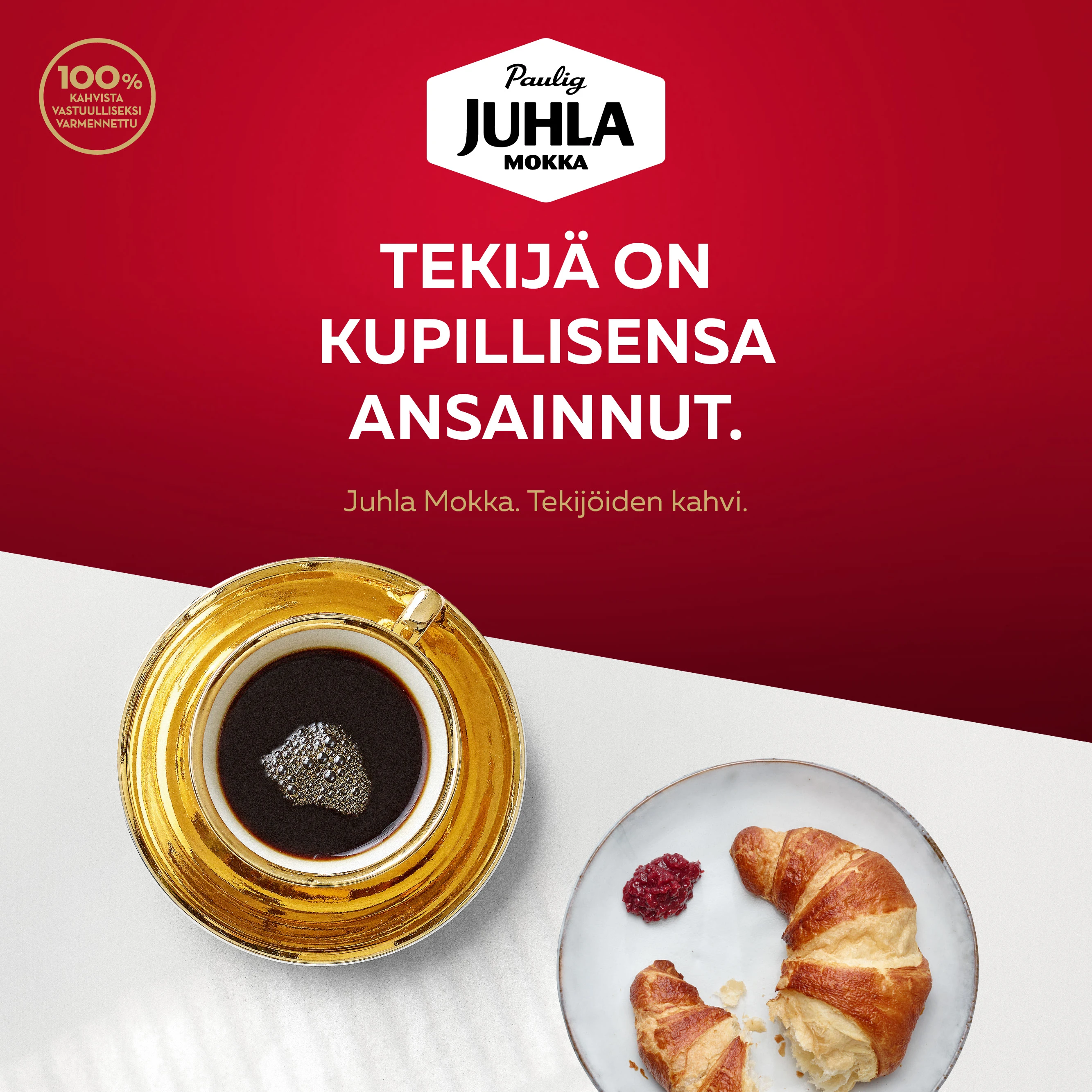 Image - Juhla Mokka coffee and croissant