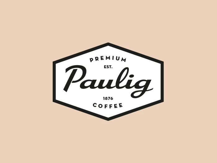 Paulig logo beige background