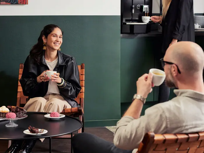 Coffee-break in cozy corner