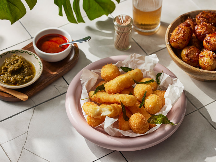 Halloumi Sticks and Labneh Balls Landscape