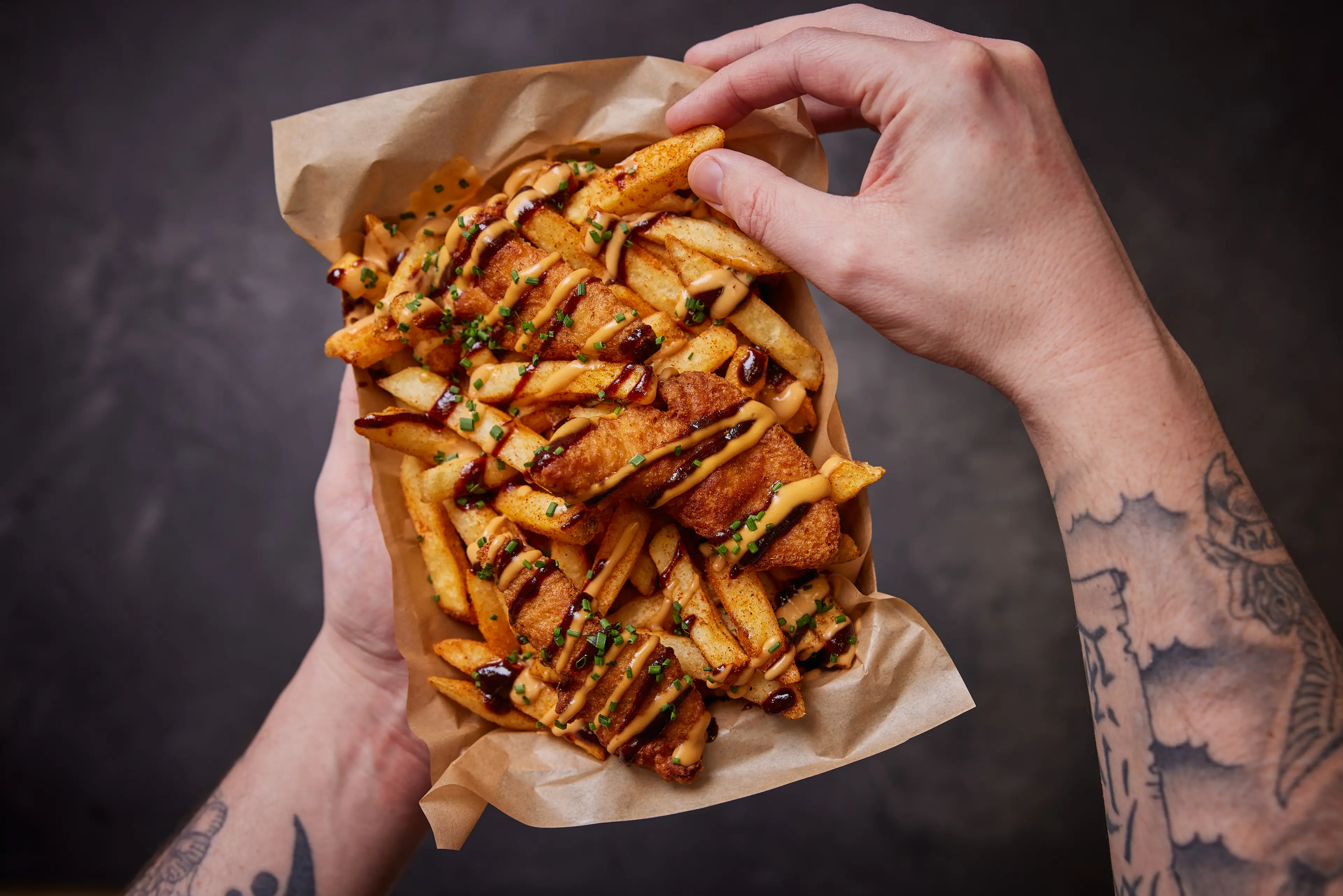 Santa Maria BBQ Chicken Loaded Fries