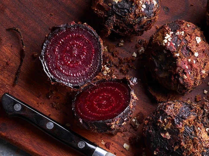 Baked beetroots