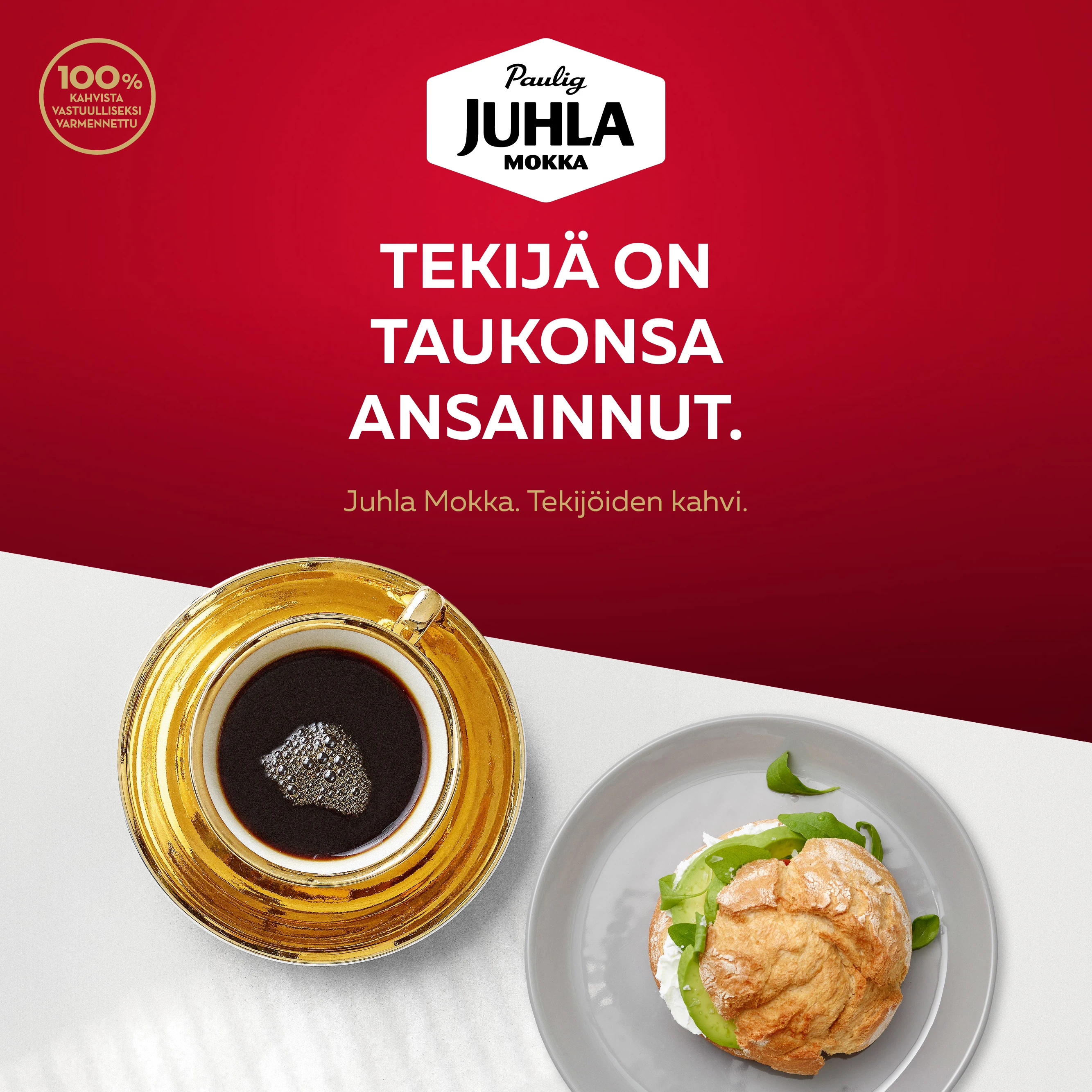 Juhla Mokka coffee and bread