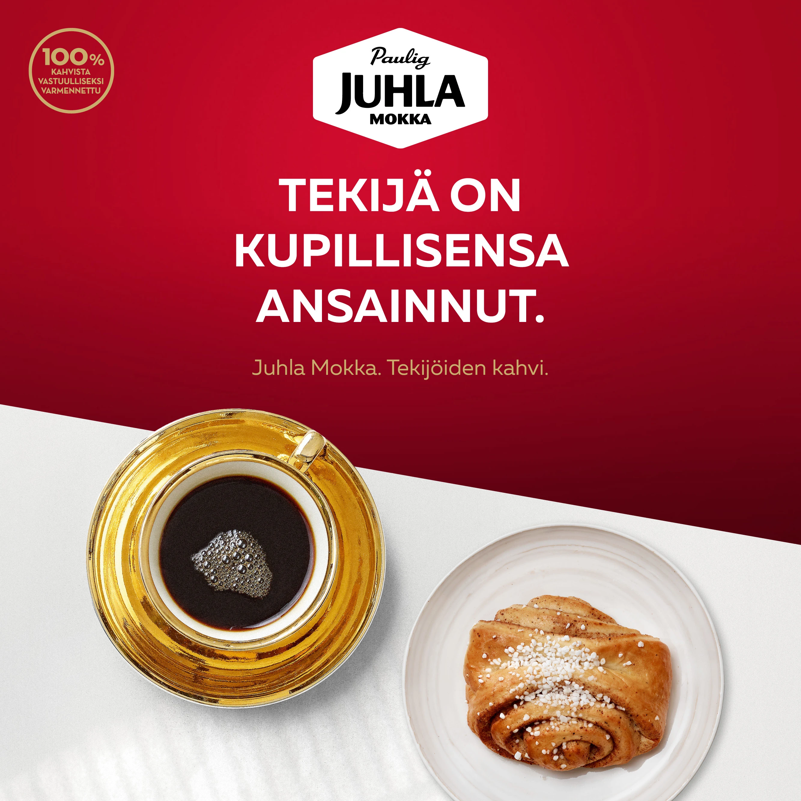 Image - Juhla Mokka coffee and cinnamon bun