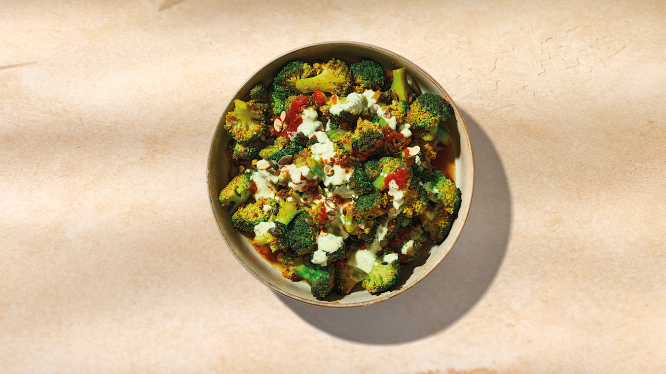 Broccoli with Yogurt and Harissa Sauce​
