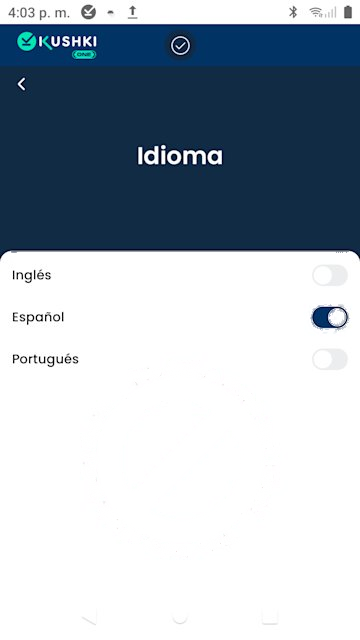Selector de idioma