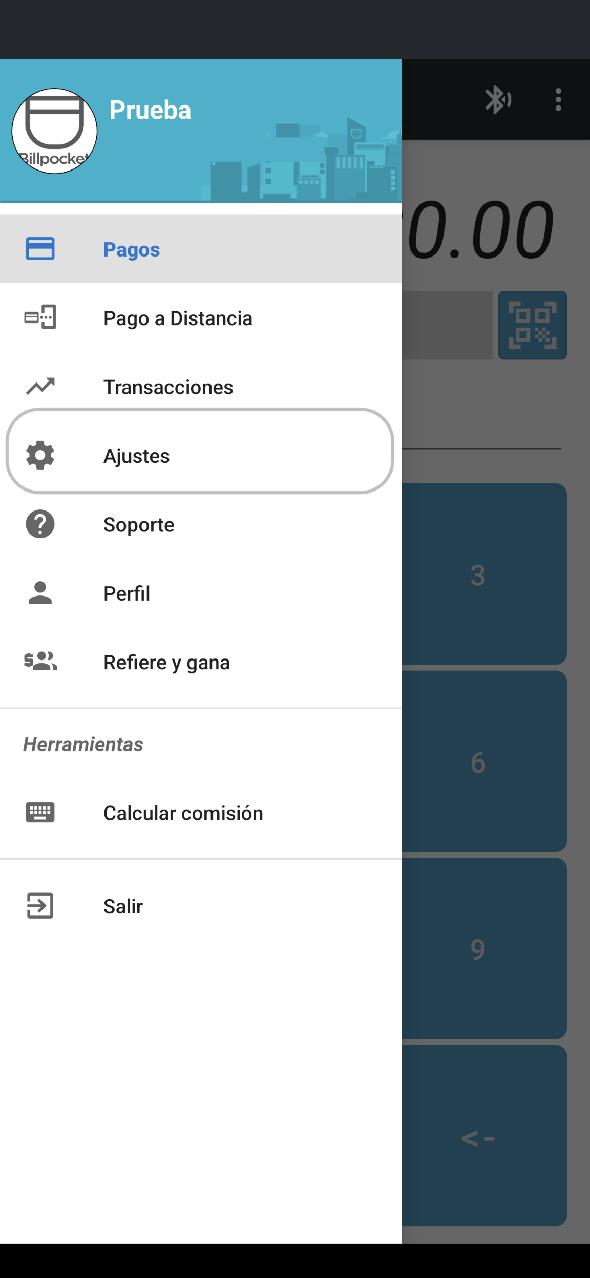 Ajustes pos app