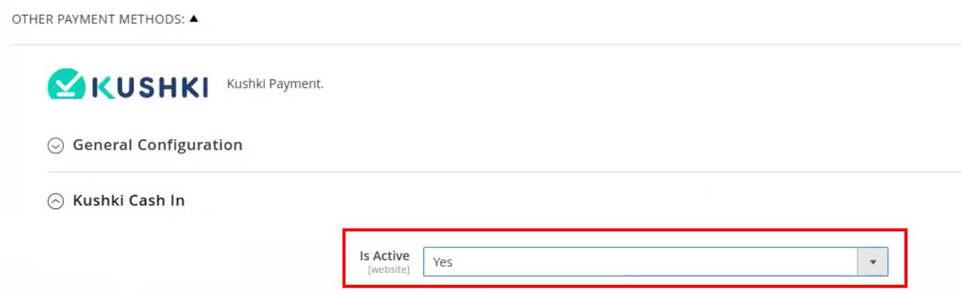 Is active yes Magento V2