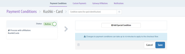 Payment conditions Webpay Chile