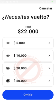 Cloud terminal API cashback - CL