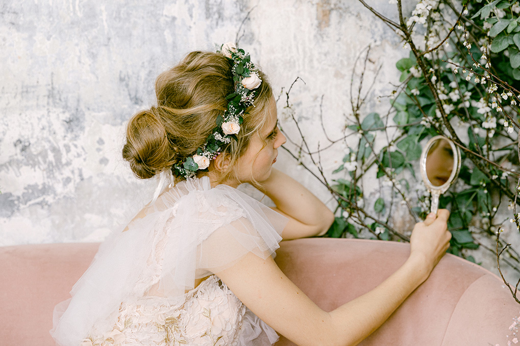 couronne de fleurs flora