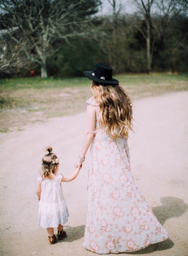 A Mother Daughter Photoshoot & Boho Hair Tutorial - Inspired By This