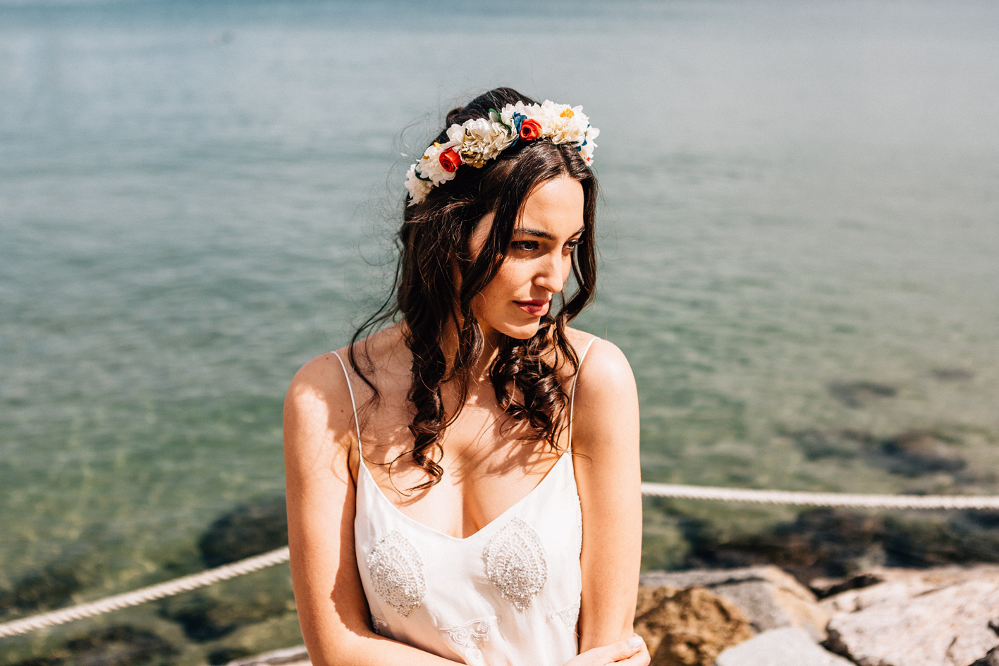 couronne de fleurs monica