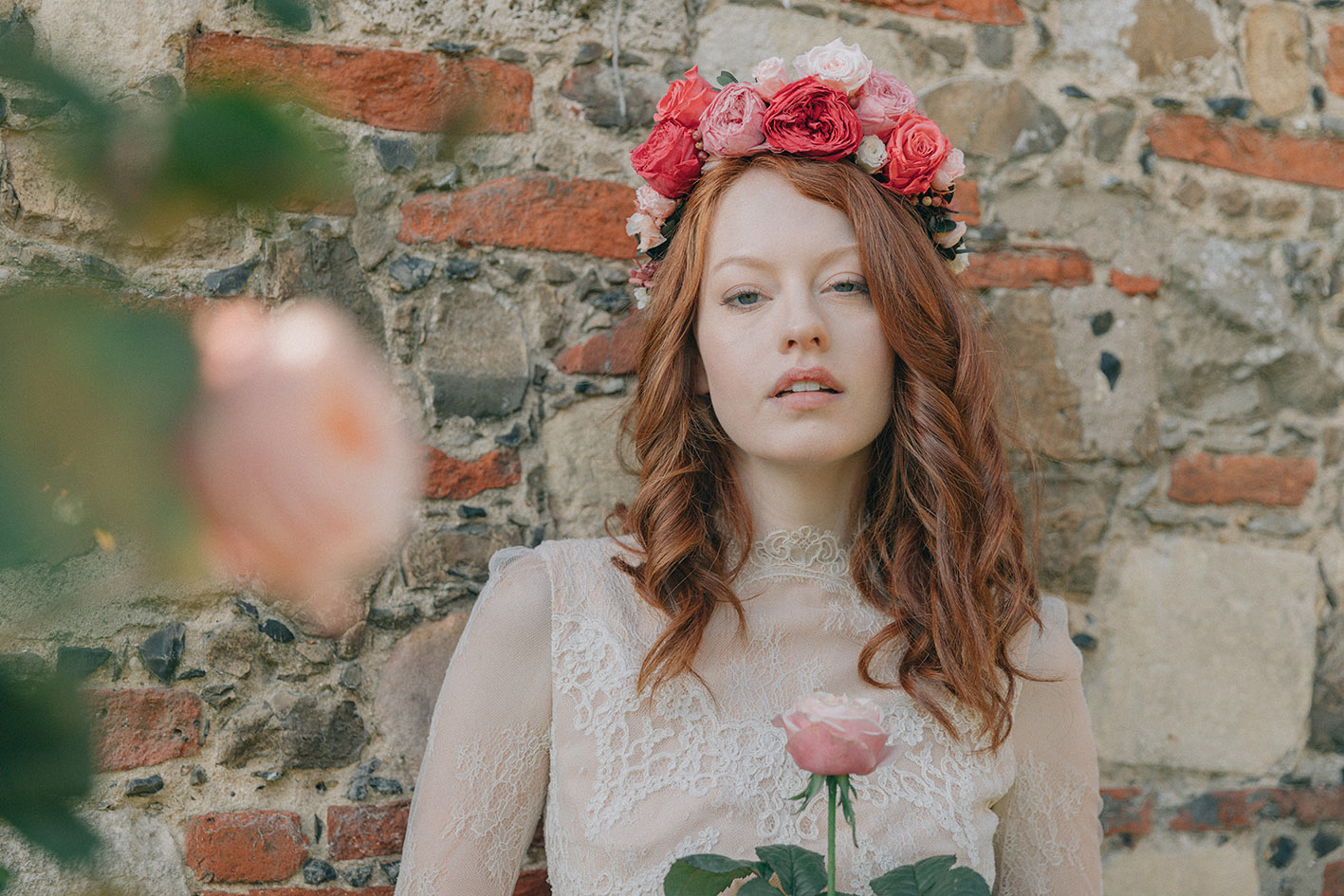 couronne de fleurs kathleen