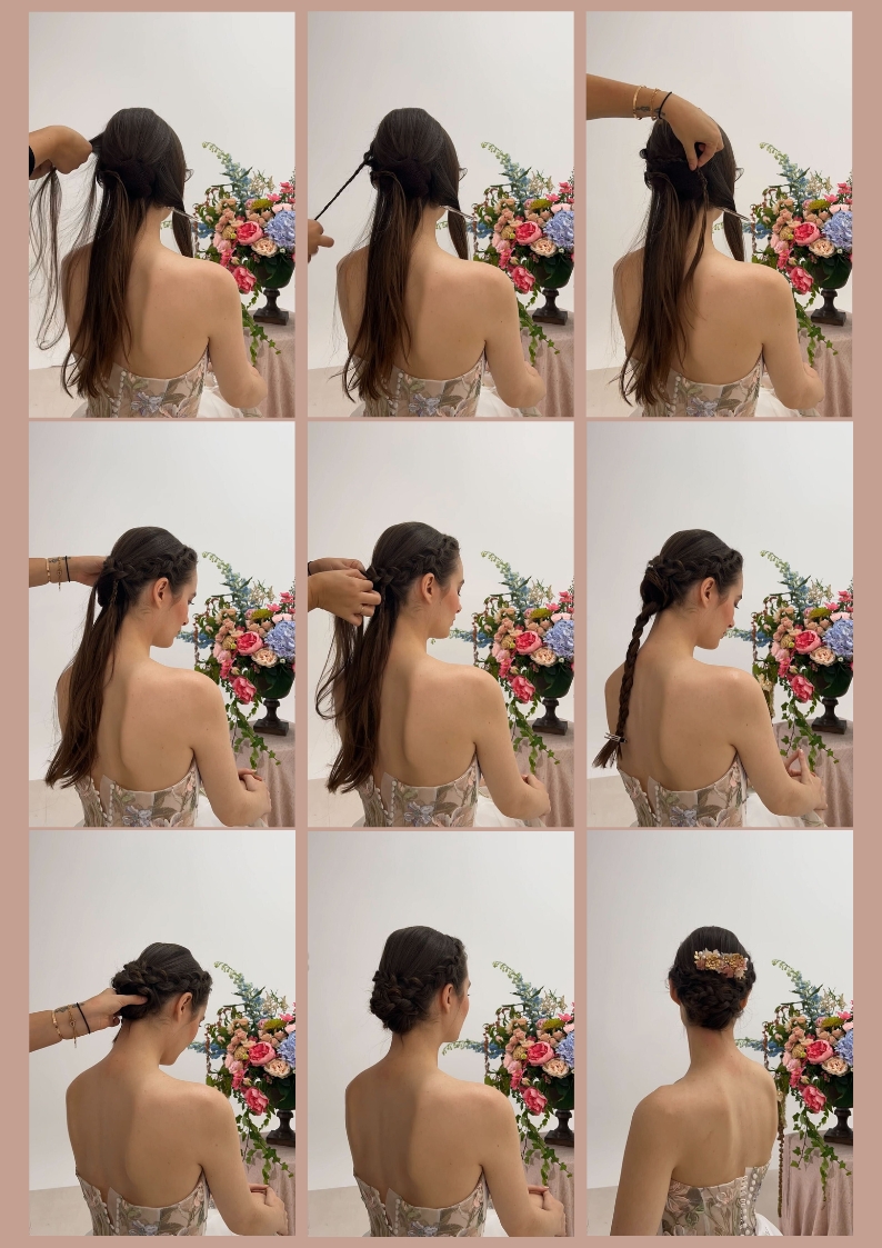 TUTO COIFFURE CHIGNON TORSADÉ ÉTAPES