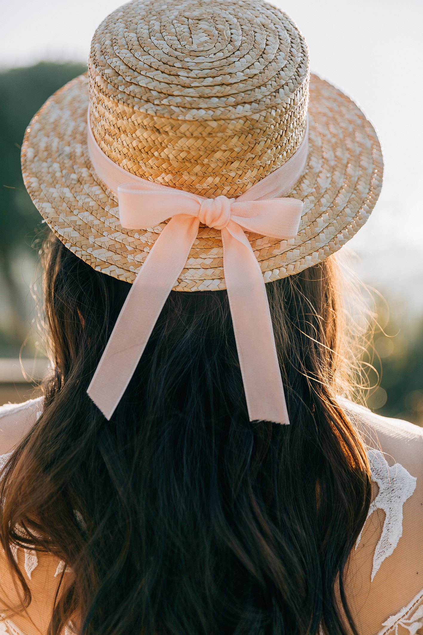 Chapeau cloche pour mariage bohème