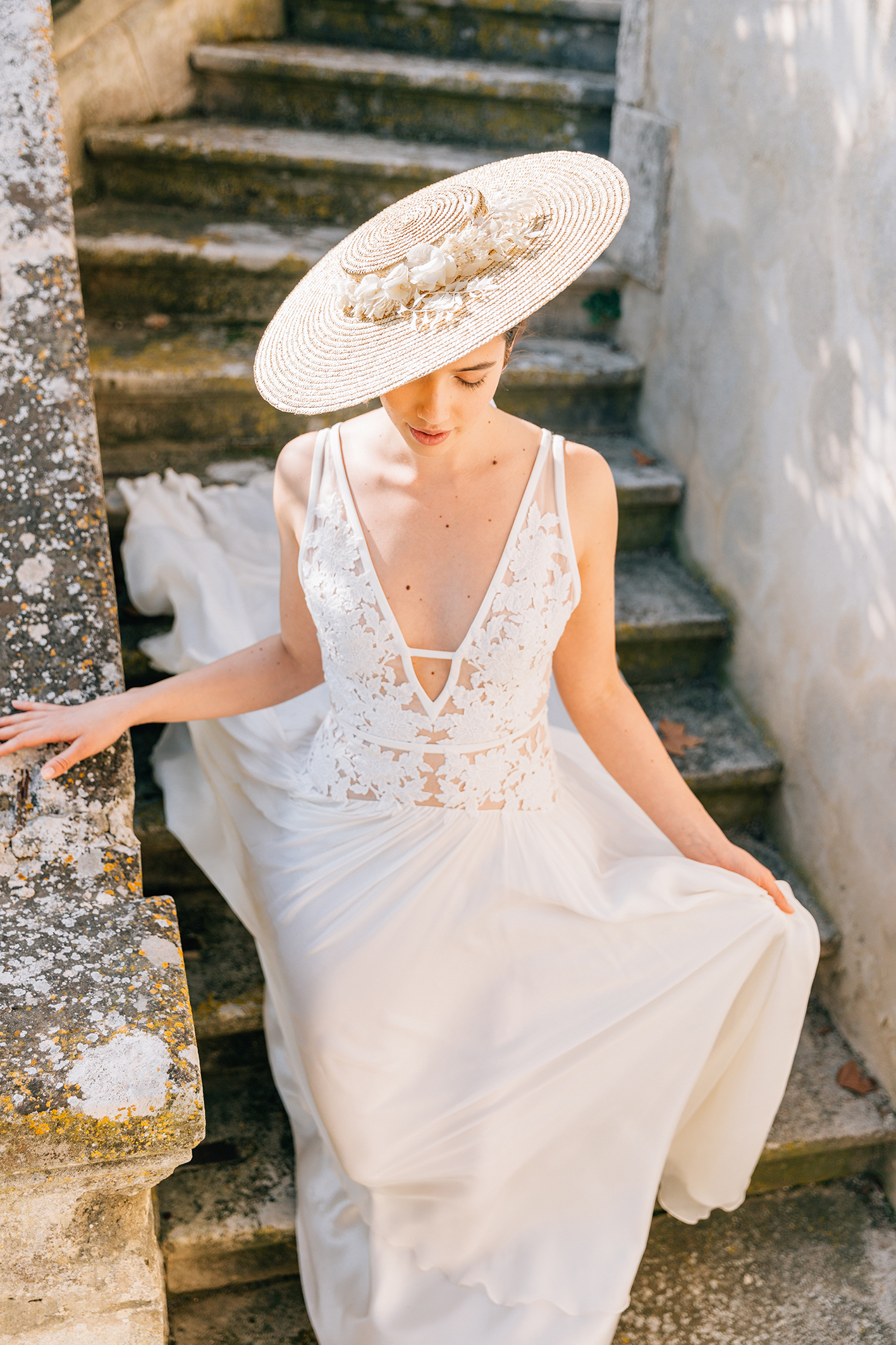 Chapeau robe 2025 de mariée