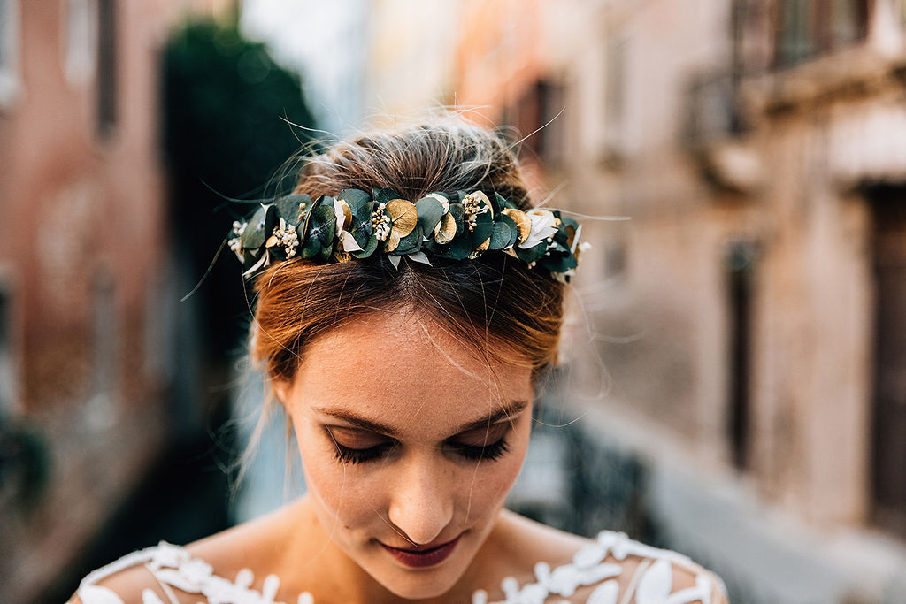 couronne de fleurs silvana