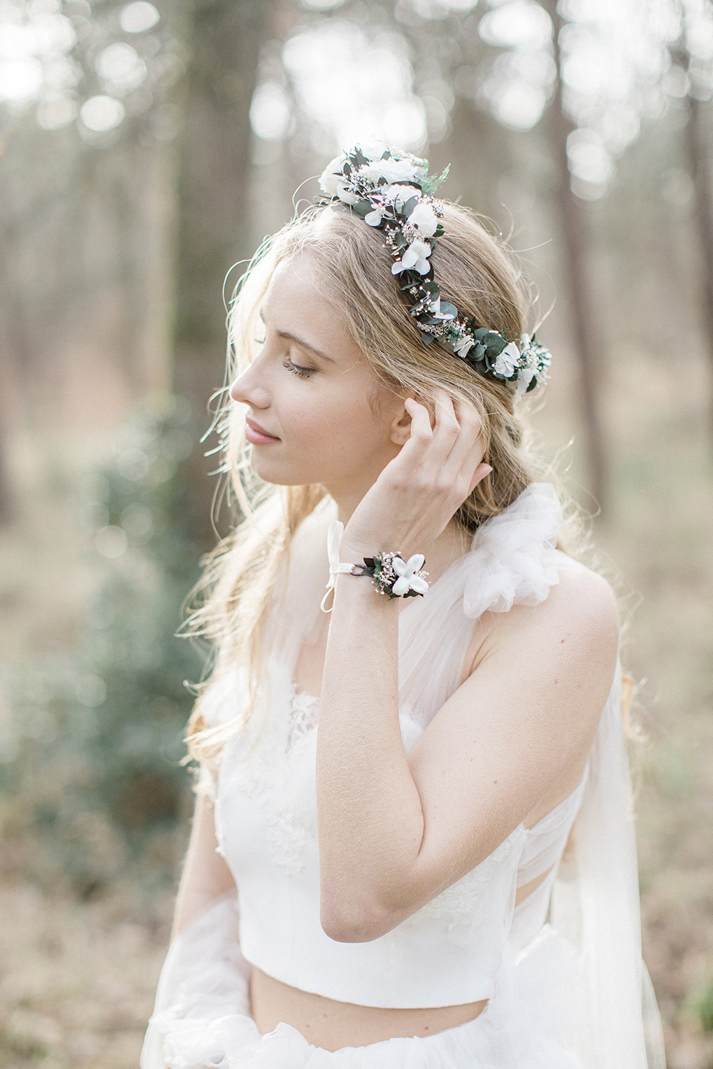 Bandeau pour fille - Accessoire fleuri - Fait main à Paris