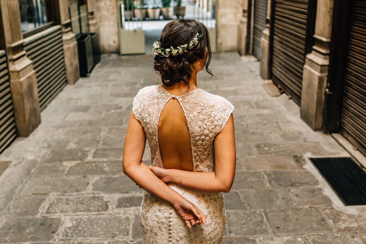 couronne de fleurs lucia 