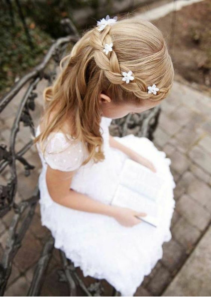 Couronne de fleurs pour cheveux de petite fille et bébé