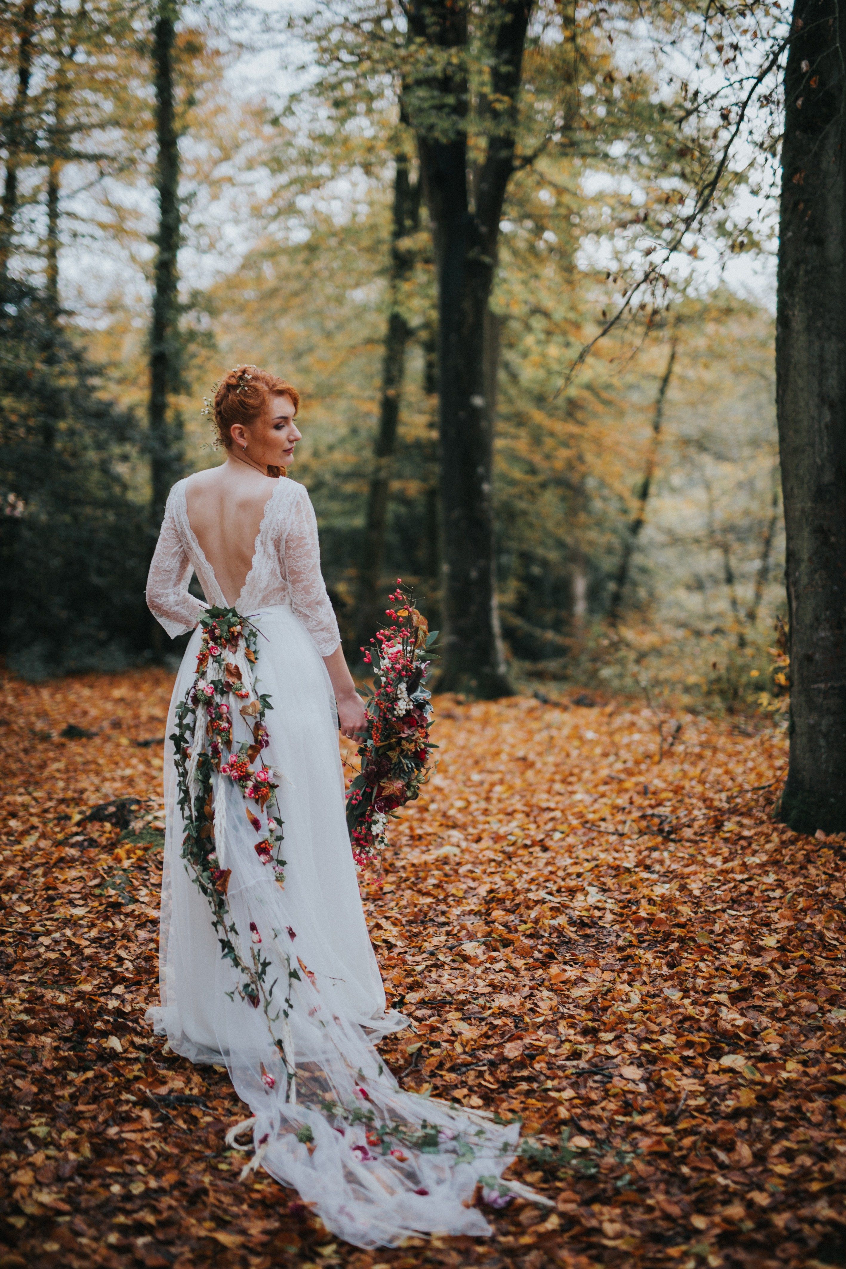 Robe 2025 mariée automne