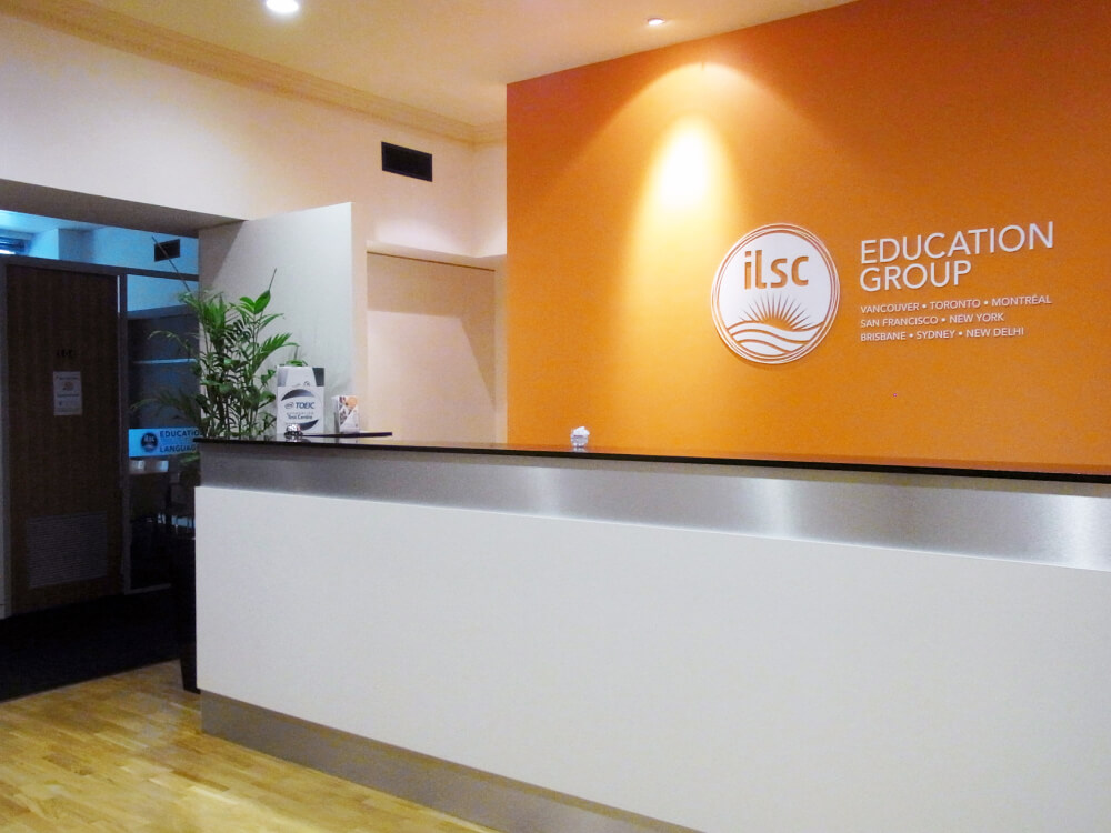 ILSC Brisbaneの受付