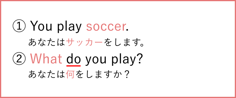 What do you play?｜疑問詞