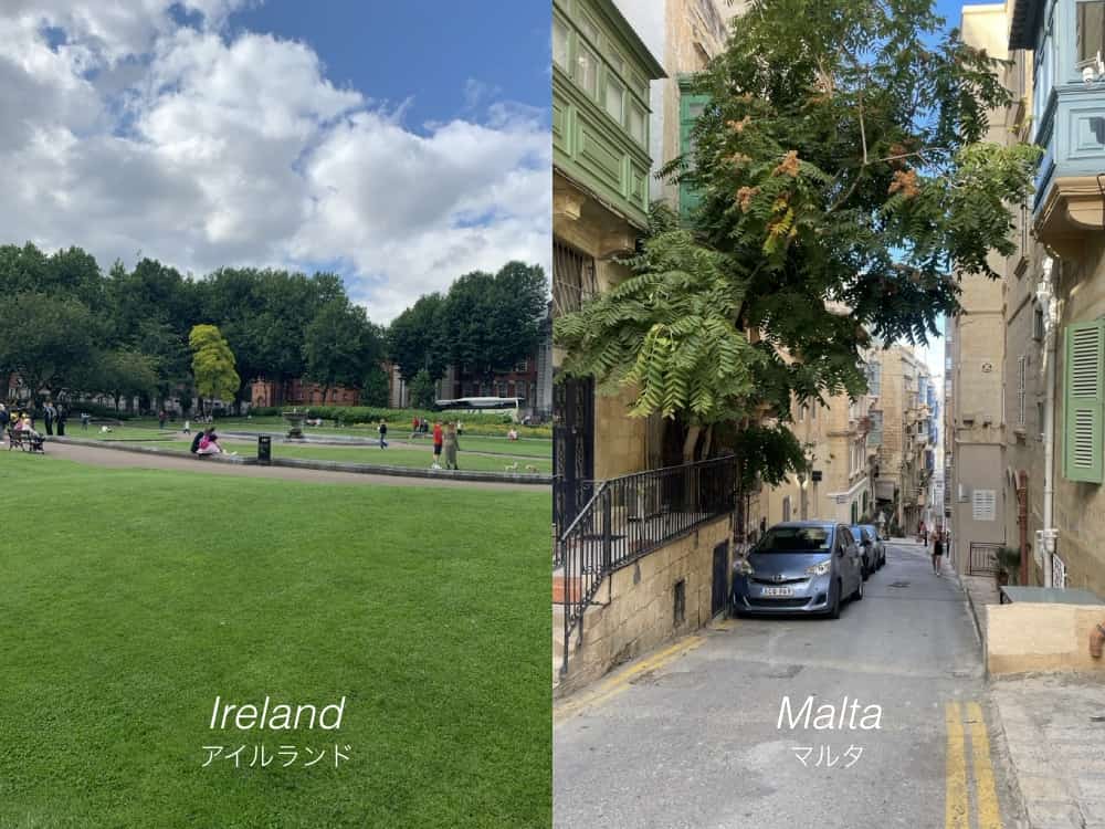 アイルランドとマルタの違い