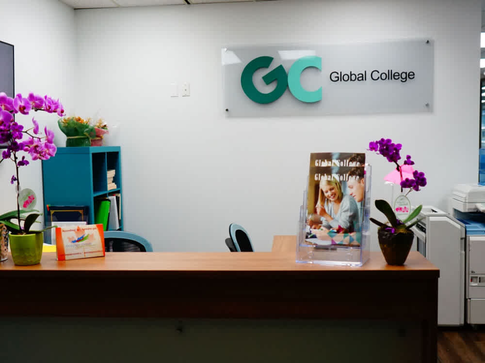 Global Collegeの受付
