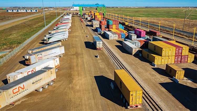 intermodal trucking hub