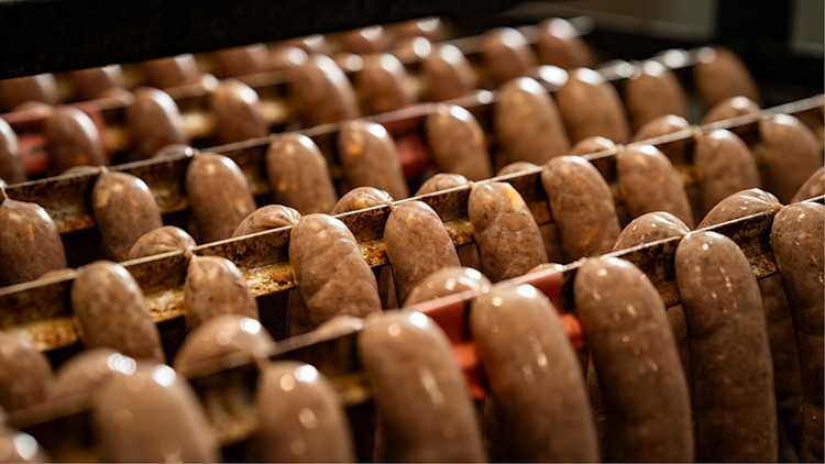 Chapelets de saucisses.