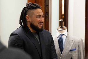 Meeting Ma'a: All Blacks Legend Ma'a Nonu At InStitchu George Street