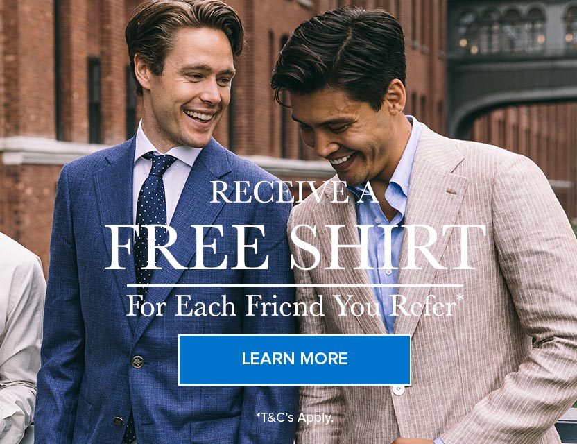 Receive a free shirt for each friend you refer*