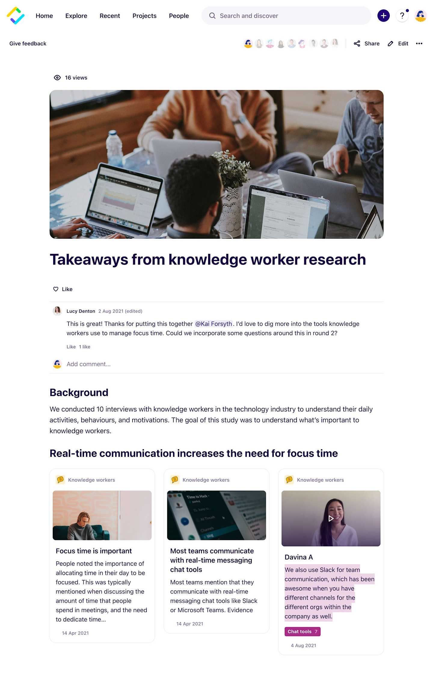 Stories are a new way to curate, share and collaborate on research.