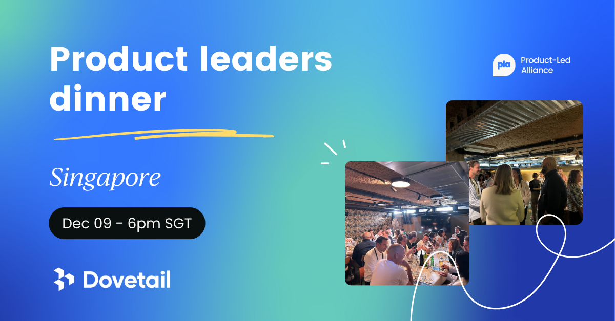 Product Leaders dinner Singapore